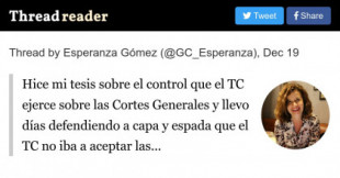 Hice mi tesis sobre el control que el TC ejerce sobre las Cortes Generales...