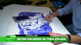 Un jornalero de Jaén se hace famoso gracias a sus retratos a boli