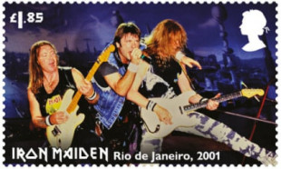 Royal Mail (correos Reino Unido) saca 12 sellos en homenaje a Iron Maiden
