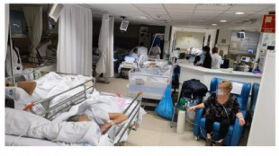 Las imágenes que muestran el colapso de las urgencias del Hospital La Paz