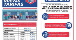 El PP de Ayuso reparte folletos arrogándose el mérito de las nuevas tarifas del transporte