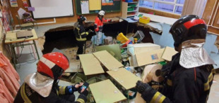 Se hunde el suelo de una de las aulas de Infantil del colegio Rey Pelayo de Gijón