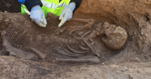 En pleno centro de Barcelona ha aparecido un esqueleto de hace 1.500 años