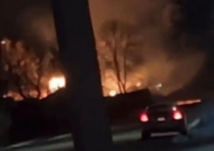 Un tren descarrila en Minesota (EEUU) provocando un gran incendio y la evacuación urgente de vecinos