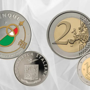 Monedas conmemorativas de 2 y 5 euros para celebrar los 100 de la Fuerza Aérea Italiana