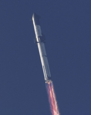 Primer lanzamiento del sistema Starship: el cohete más grande de la historia alcanza los 39 kilómetros de altura antes de ser destruido