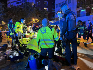 Dos muertos y seis heridos graves al arder un restaurante en el barrio de Ventas de Madrid