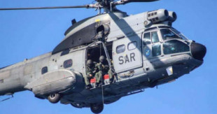 Un helicóptero militar sufre un accidente en el sur de Gran Canaria
