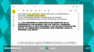 Los mails que contradicen a Ayuso: Bolaños pidió acudir como invitado, no para presidir el acto