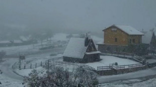 Una impresionante nevada tiñe de blanco Asturias en pleno mes de mayo