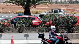 Cuatro coches de la Policía Canaria chocan entre sí protagonizando un accidente múltiple