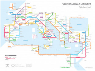 Calzadas del Imperio Romano (Mapa)