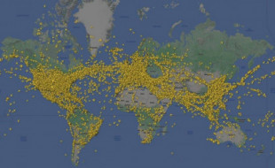 Récord de aviones volando al mismo tiempo: más de un millón de personas en el aire