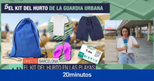 La Guardia Urbana reparte un 'kit del hurto' para ayudar a las víctimas de robo en las playas de Barcelona