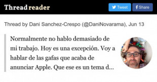 Dani Sánchez-Crespo, especialista en Realidad Aumentada, sobre las nuevas gafas de Apple, Vision Pro
