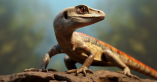 Descubren un lagarto prehistórico que era 1.000 veces más grande que los actuales eslizones vivos