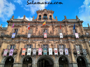 El Ayto. de Salamanca no izará la bandera Arco Iris «porque en la fachada no puede colgarse nada»