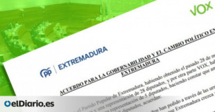El pacto de PP y Vox en Extremadura: borrado de la violencia machista, veto parental en las aulas, nucleares y toros
