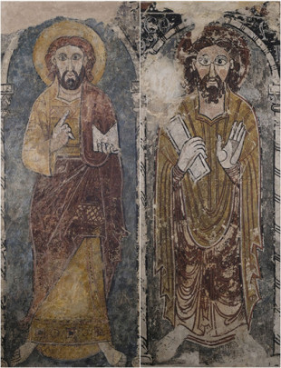 Localizadas seis pinturas murales arrancadas de tres iglesias del románico catalán en manos de “una colección particular de Suiza”