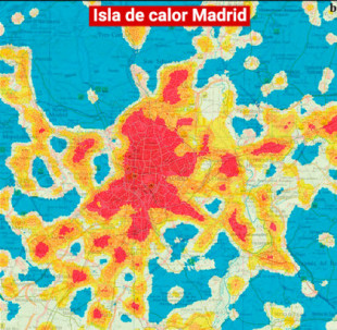 Exigen medidas concretas e inmediatas para contrarrestar el efecto isla de calor en la ciudad de Madrid