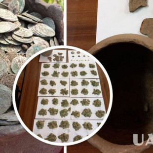 En Rumania, los detectores de metales encontraron un tesoro con monedas medievales en el bosque (ENG)