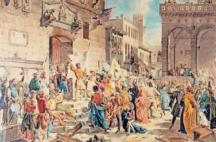 El levantamiento de los cardadores de lana en la Florencia del siglo XIV que propició el ascenso al poder de los Médici