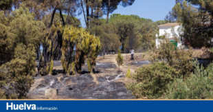 Los vecinos desalojados por el incendio en Bonares: "Todos los años pasa lo mismo y no tenemos solución"