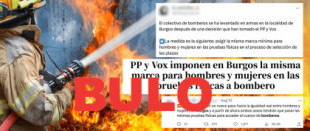 No, PP y Vox no han impuesto la misma marca para hombres y mujeres en las pruebas físicas de bombero en Burgos: fue el anterior Gobierno del PSOE