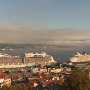 Vigo vive una jornada histórica: 5 cruceros atracados