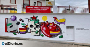 Borran un mural en homenaje a las víctimas del franquismo del artista Manuel Sierra en Castronuño, Valladolid
