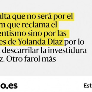 ¿Yolanda Díaz en la oposición?