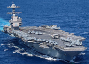 Estados Unidos ha enviado a Israel el mayor portaaviones del mundo, el USS Gerald R. Ford, junto con cinco destructores de la clase Arleigh Burke y el crucero de misiles USS Normandy