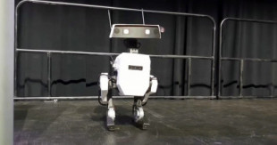 ( ENG ) Nuevo robot bípedo de Disney que baila , reacciona