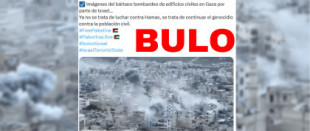 No, estas imágenes no son de un bombardeo de Israel a Gaza: es un ataque en Siria