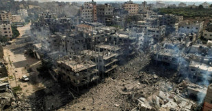 La devastación de Gaza en fotos apocalípticas tras los incesantes ataques aéreos israelíes [ENG]