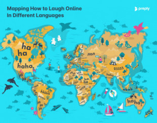Cómo se ríen distintas lenguas en Internet (2023) [Mapa]