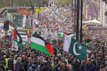 Unas 100.000 personas marchan por Londres para exigir el cese de los bombardeos de Israel sobre Gaza