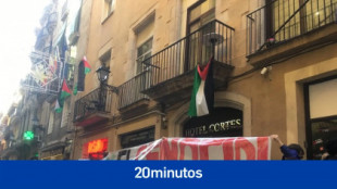 Manifestantes propalestina ocupan un hotel de Barcelona vinculado a Israel