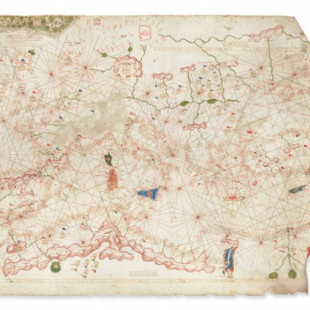 Mapa de la colección de Gordon Getty subastado por 240.000 dólares resulta ser un tesoro del siglo XIV que valdría 7,5 millones [ENG]