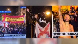 Los momentos más fascistas en la manifestación ultra por las calles de Madrid