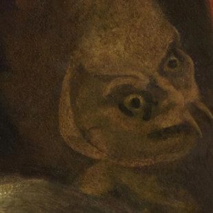 Este es el perturbador demonio que acaba de salir a la luz en ‘La muerte del cardenal Beaufort’, una pintura del s.XVIII