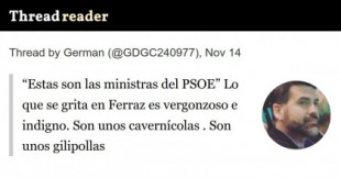 “Estas son las ministras del PSOE” Lo que se grita en Ferraz es vergonzoso e indigno