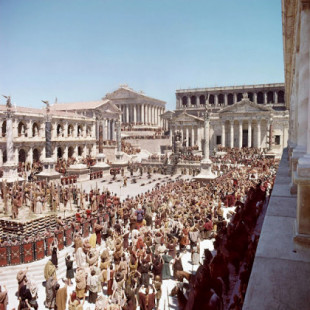 El set de rodaje más grande de la historia, construido en Madrid para "La caída del Imperio Romano" (1964)