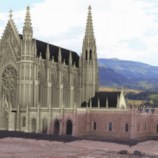 Un grupo de monjes carmelitas de Wyoming se está construyendo un monasterio gótico utilizando programas de diseño en 3D y robots para tallar piedra (ENG) .