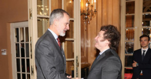 El rey Felipe VI se reúne con Javier Milei antes de ser investido presidente argentino