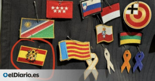 Un puesto en la feria infantil Expojove de València pone a la venta banderas franquistas