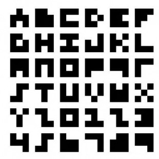 La tipografía más pequeña del mundo, de 3x3, de Anders de Flon
