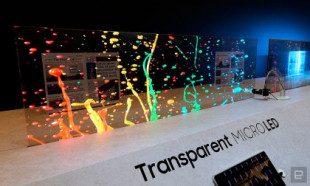 Samsung muestra en el CES el primer panel MicroLED transparente del mundo