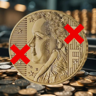 Francia tuvo que destruir 27 millones de monedas de euro por culpa de una pifia
