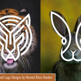 Interesantes diseños de logotipos de animales creados por Hamed Khan Haidari